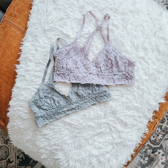 aerie Other - 𝅺3/$15 Aerie Lace Triangle Bralettes Size XS